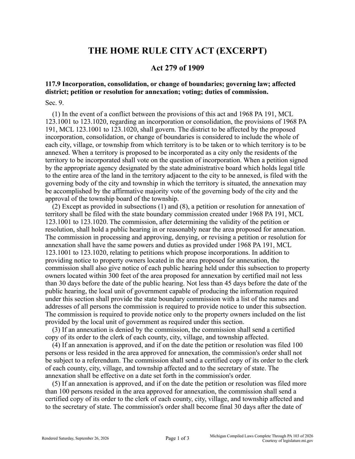 Annexation hearing and referendum law, PDF page 1