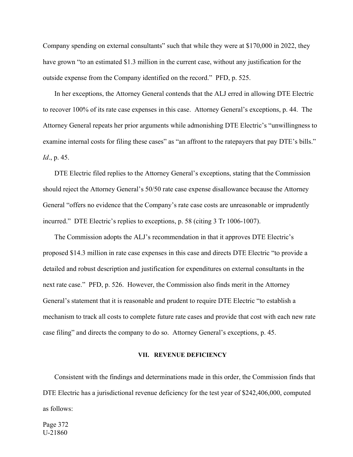 Original read the rate decision document page